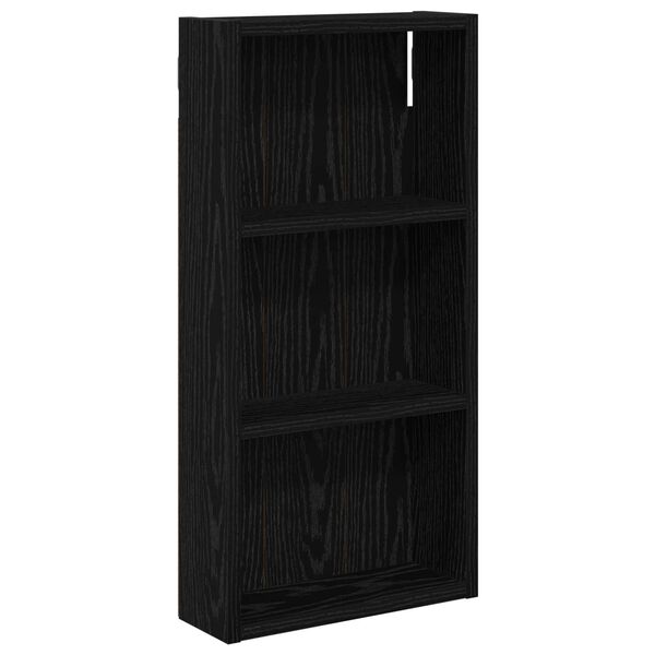 Armario de pared para baño Roble Negro 30 x 10 x 605 cm Roble negro 30 x 10 x 60,5 cm