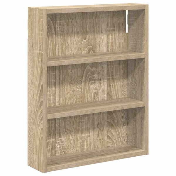 Armario de pared para baño Roble Sonoma 40 x 10 x 50 cm Roble Sonoma 40 x 10 x 50 cm