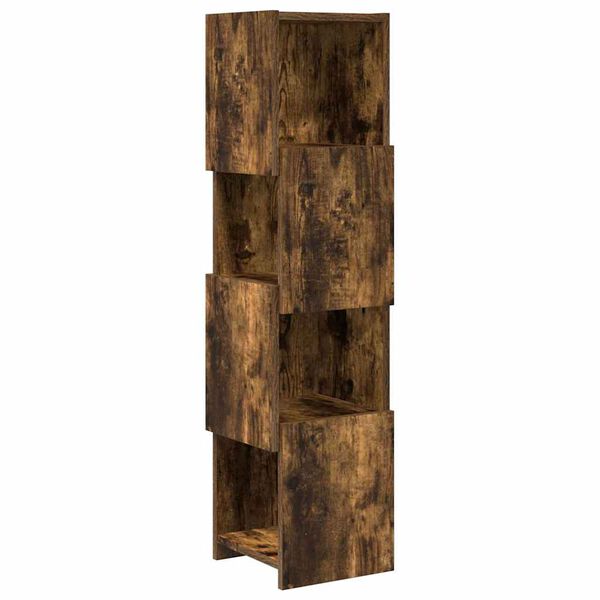 Armario de esquina Roble ahumado 255x25x102cm Roble ahumado 25×25,5x102cm