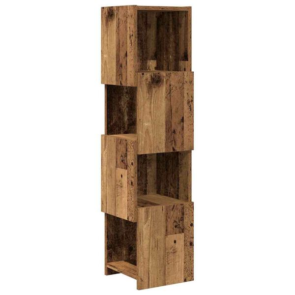 Armario de esquina Madera vieja 255x25x102cm Madera envejecida 25×25,5x102cm