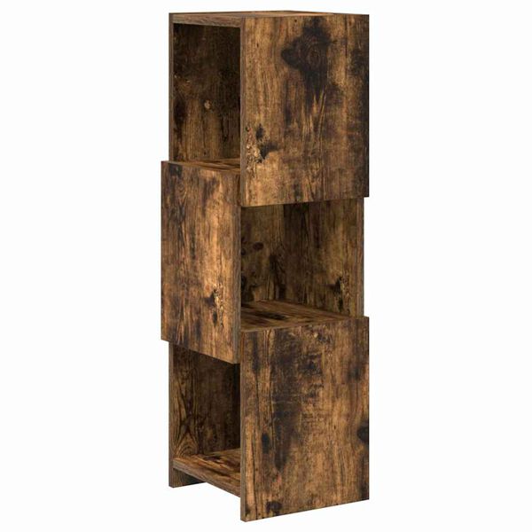 Armario de esquina Roble ahumado 255x25x80cm Roble ahumado 25×25,5x80cm