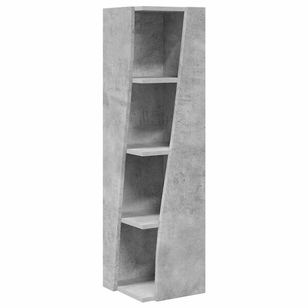 Armario de esquina Gris Concreto 275x27x102cm Gris hormigón 27,5x27x102cm