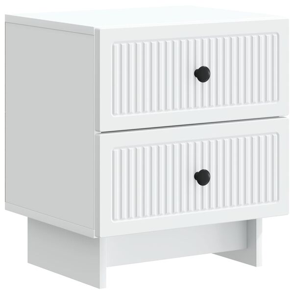 Armario de Noche 43 x 345 x 475 cm Madera de Ingeniería White