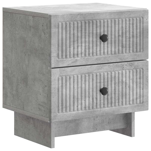 Armario de Noche con cajón Gris Hormigón 43 x 345 x 475 cm Gris hormigón