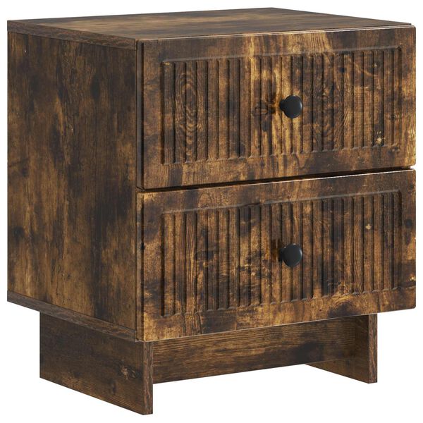 Armario de Noche con cajón Roble Ahumado 43 x 345 x 475 cm Roble ahumado