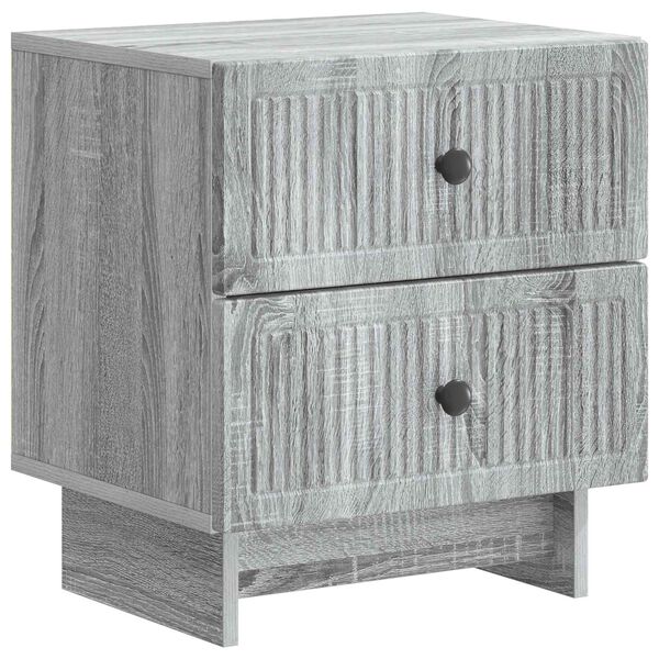 Armario de Noche con cajón Gris Sonoma 43 x 345 x 475 cm Gris sonoma