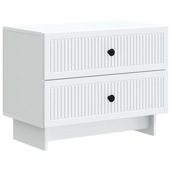 Armario de Noche 62 x 345 x 475 cm Madera de Ingeniería White