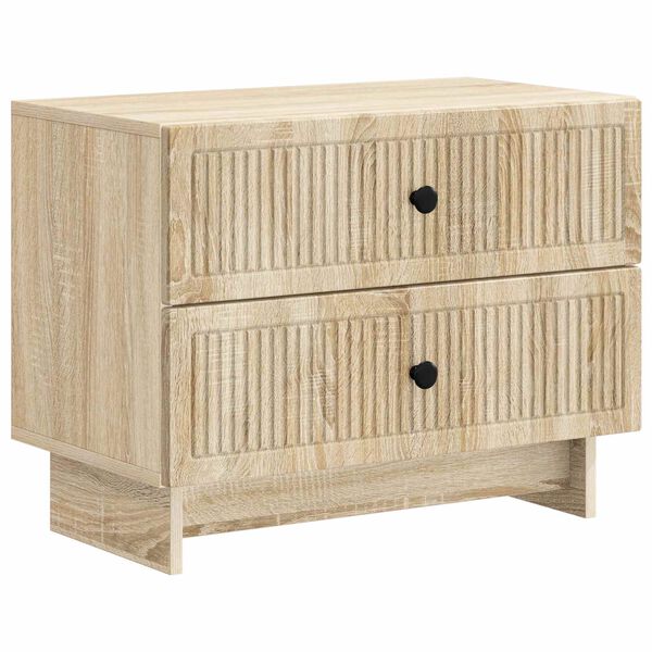 Armario de Noche con cajón Roble Sonoma 62 x 345 x 475 cm Madera reciclada