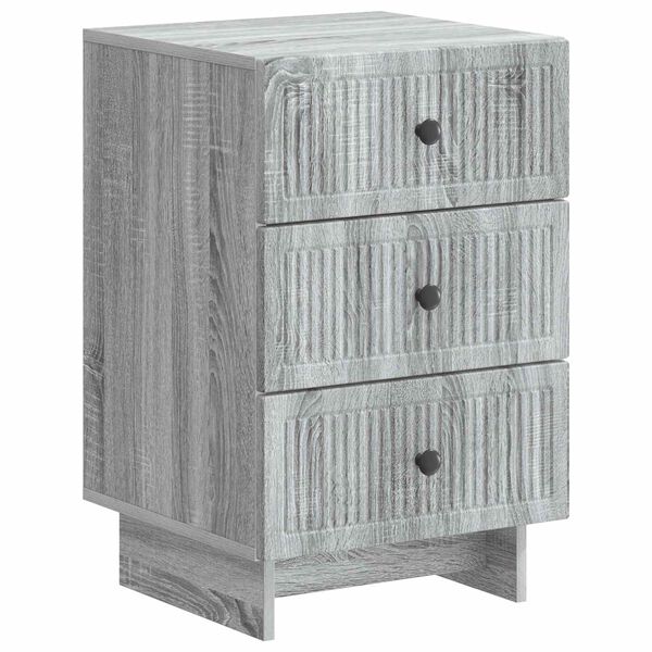 Armario de Noche con cajón Gris Sonoma 43 x 41 x 665 cm Gris sonoma
