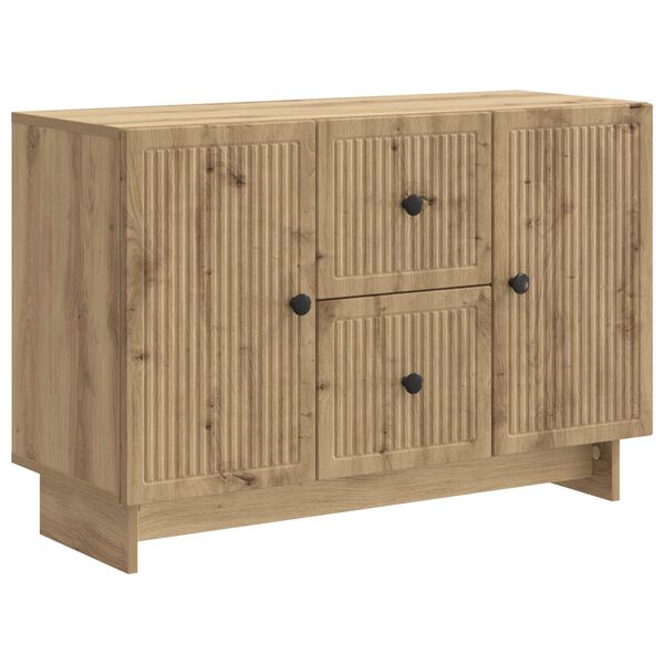 Aparador Roble Artesanal 89 x 345 x 60 cm Madera de Ingeniería Roble artesanal