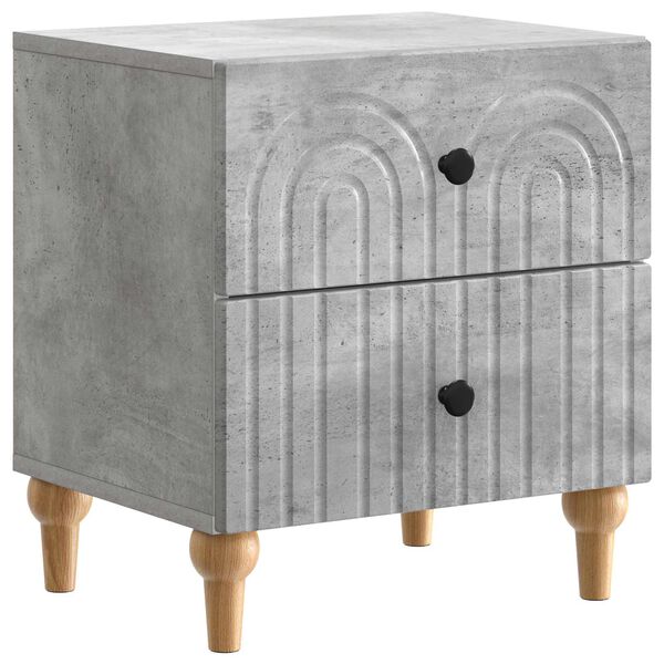 Armario de Noche con cajón Gris Hormigón 43 x 345 x 48 cm Gris hormigón