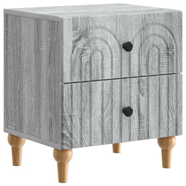 Armario de Noche con cajón Gris Sonoma 43 x 345 x 48 cm Gris sonoma