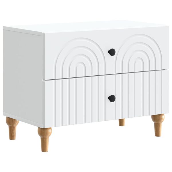 Armario de Noche 62 x 345 x 48 cm Madera de Ingeniería White