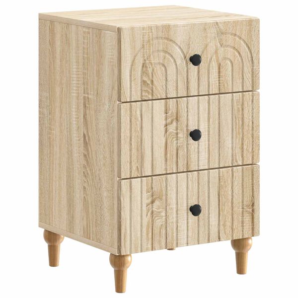Armario de Noche con cajón Roble Sonoma 43x 41 x 665 cm Madera reciclada