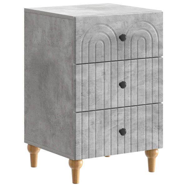 Armario de Noche con cajón Gris Hormigón 43x 41 x 665 cm Gris hormigón