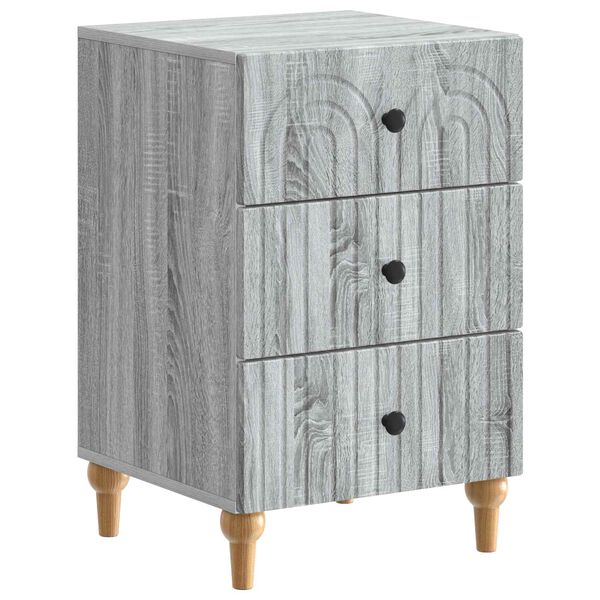 Armario de Noche con cajón Gris Sonoma 43x 41 x 665 cm Gris sonoma