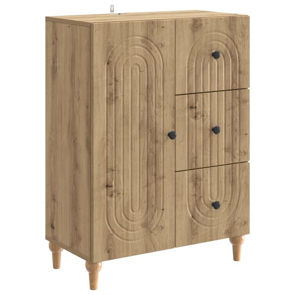 Aparador Roble Artesanal 66 x 345 x 90 cm Madera de Ingeniería Roble artesanal 894174