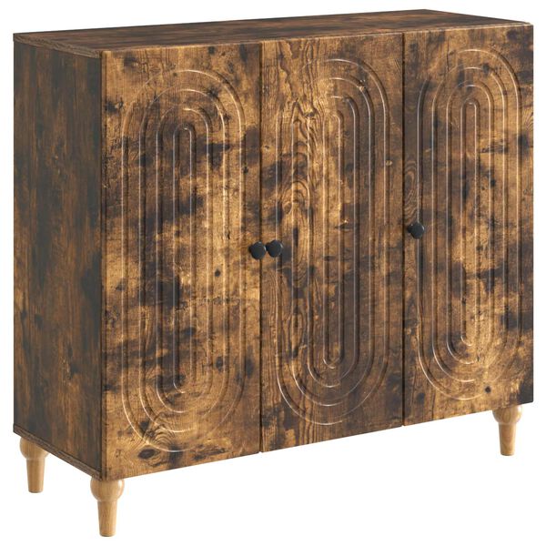 Aparador Roble Ahumado 89 x 345 x 80 cm Madera de Ingeniería Roble ahumado 894190