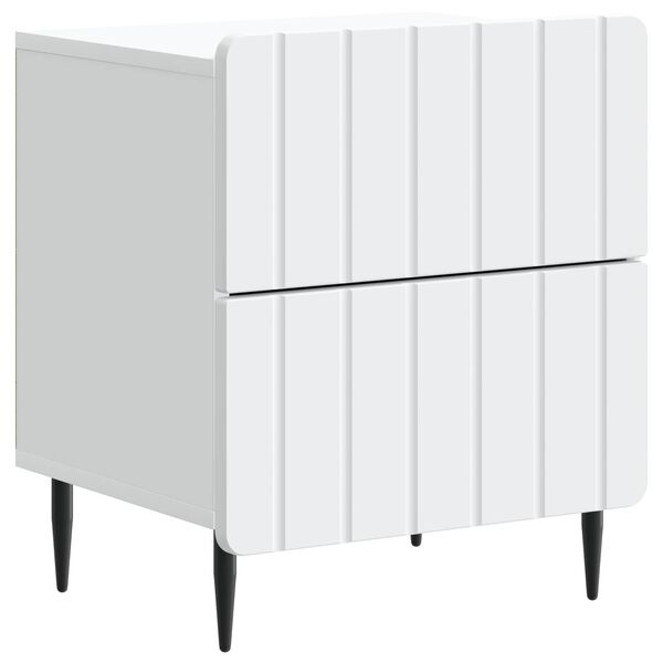 Armario de Noche 43 x 345 x 495 cm Madera de Ingeniería White