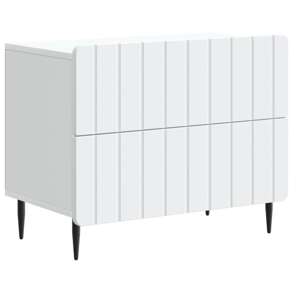 Armario de Noche 62 x 345 x 495 cm Madera de Ingeniería White