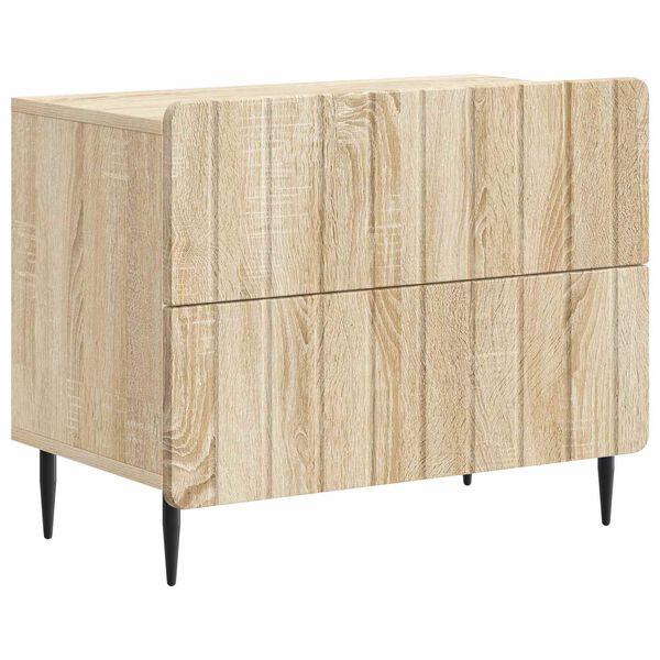 Armario de Noche con cajón Roble Sonoma 62 x 345 x 495 cm Madera reciclada