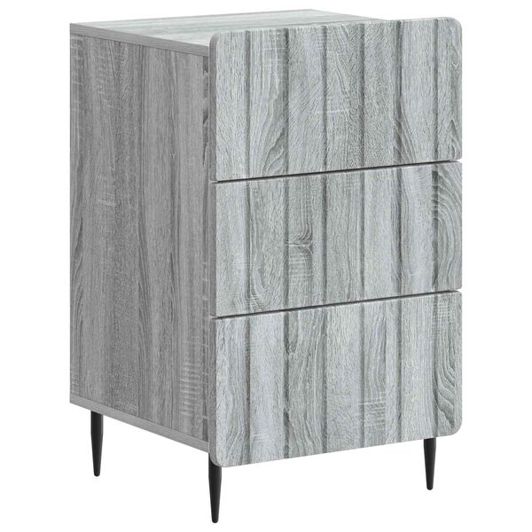 Armario de Noche con cajón Gris Sonoma 43x 41 x 68 cm Gris sonoma