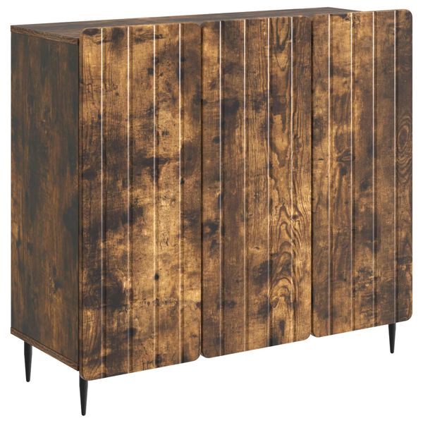 Aparador Roble Ahumado 89 x 345 x 82 cm Madera de Ingeniería Roble ahumado