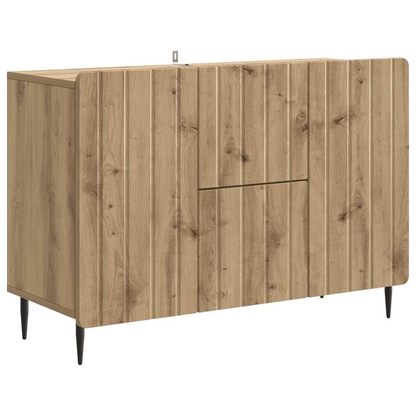 Aparador Roble Artesanal 89 x 345 x 62 cm Madera de Ingeniería Roble artesanal