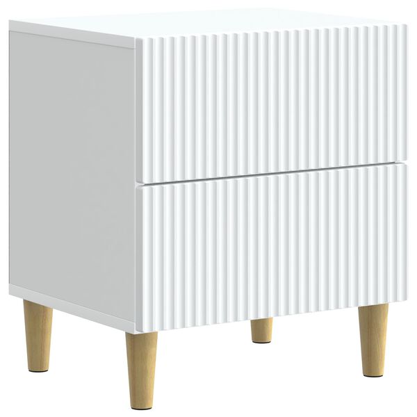 Armario de Noche 43 x 345 x 48 cm Madera de Ingeniería White 894525