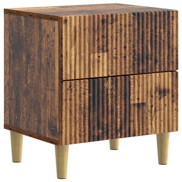 Armario de Noche con cajón Madera envejecida 43 x 345 x 48 cm Madera envejecida 894541