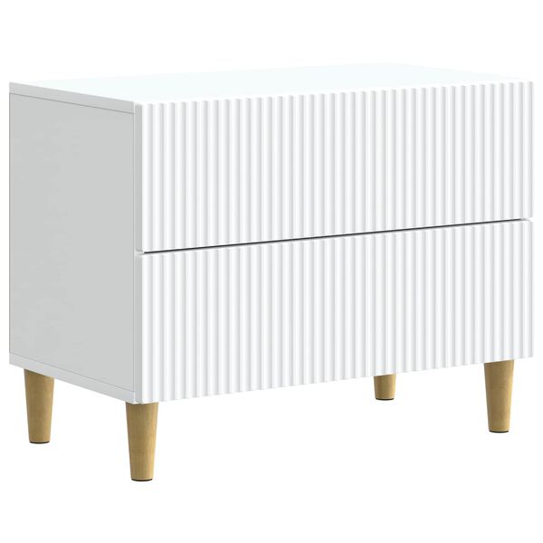 Armario de Noche 62 x 345 x 48 cm Madera de Ingeniería White 894545