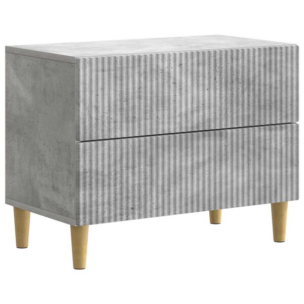 Armario de Noche con cajón Gris Hormigón 62 x 345 x 48 cm Gris hormigón 894548
