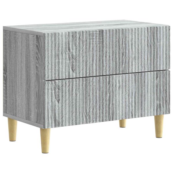 Armario de Noche con cajón Gris Sonoma 62 x 345 x 48 cm Gris sonoma 894551