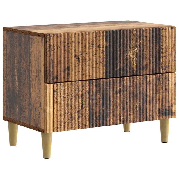 Armario de Noche con cajón Madera envejecida 62 x 345 x 48 cm Madera envejecida 894553