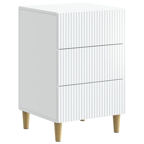 Armario de Noche 43 x 41 x 665 cm Madera de Ingeniería White 894555