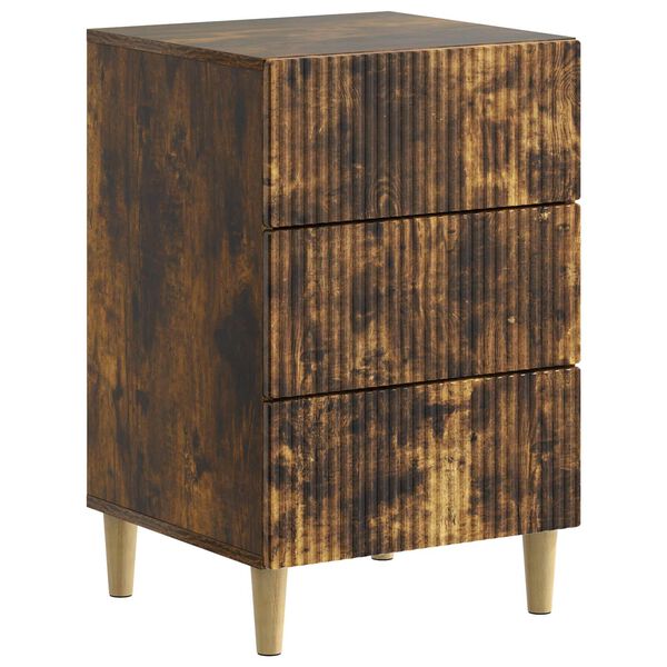 Armario de Noche con cajón Roble Ahumado 43 x 41 x 665 cm Roble ahumado 894560