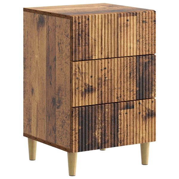 Armario de Noche con cajón Madera envejecida 43 x 41 x 665 cm Madera envejecida 894563