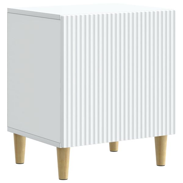 Armario de Noche 43 x 345 x 50 cm Madera de Ingeniería White 894565