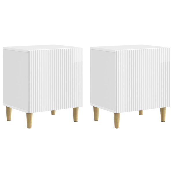 Armario de Noche 2 pcs Brillante 43 x 345 x 50 cm brillante 894574