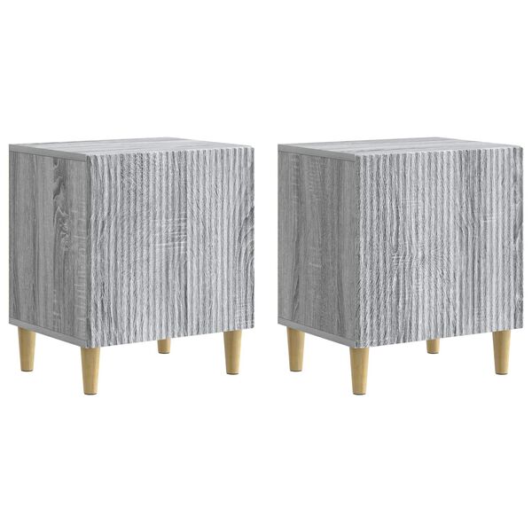 Armario de Noche 2 pcs Gris Sonoma 43 x 345 x 50 cm Gris sonoma 894578