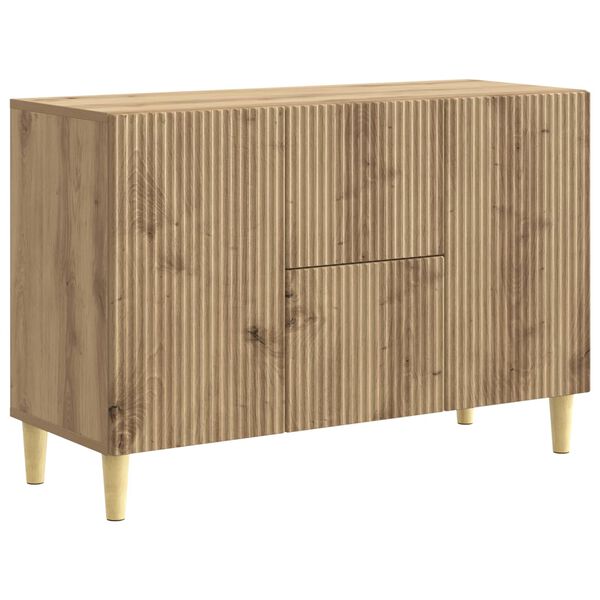 Aparador Roble Artesanal 89 x 345 x 60 cm Madera de Ingeniería Roble artesanal 894664