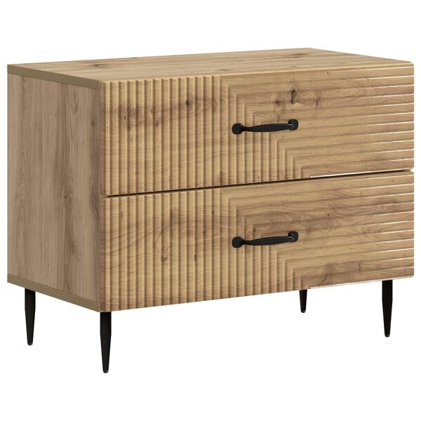Armario de Noche con cajón Roble Artesanal 62 x 345 x 475 cm Roble artesanal 894784