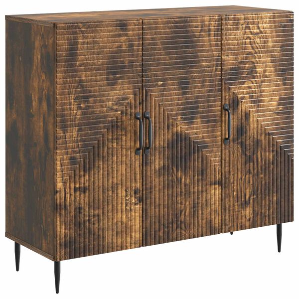 Aparador Roble Ahumado 89 x 345 x 80 cm Madera de Ingeniería Roble ahumado 894880