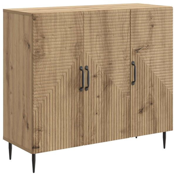 Aparador Roble Artesanal 89 x 345 x 80 cm Madera de Ingeniería Roble artesanal 894884