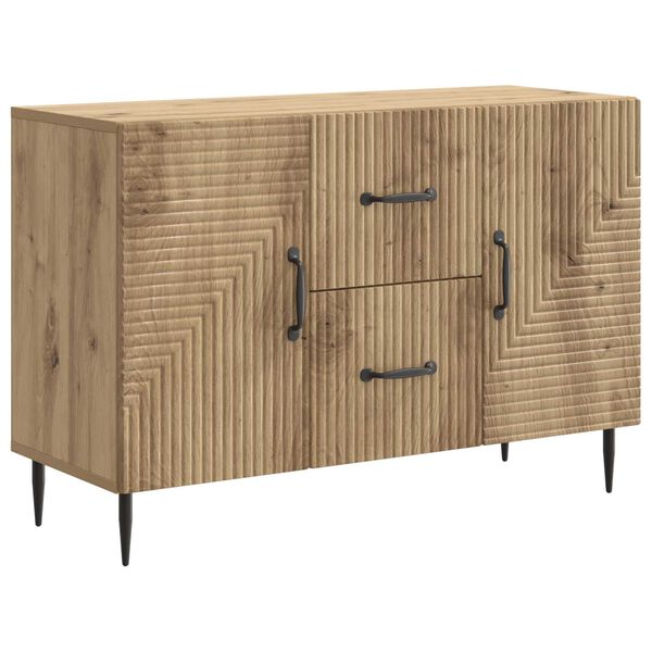 Aparador Roble Artesanal 89 x 345 x 60 cm Madera de Ingeniería Roble artesanal 894894