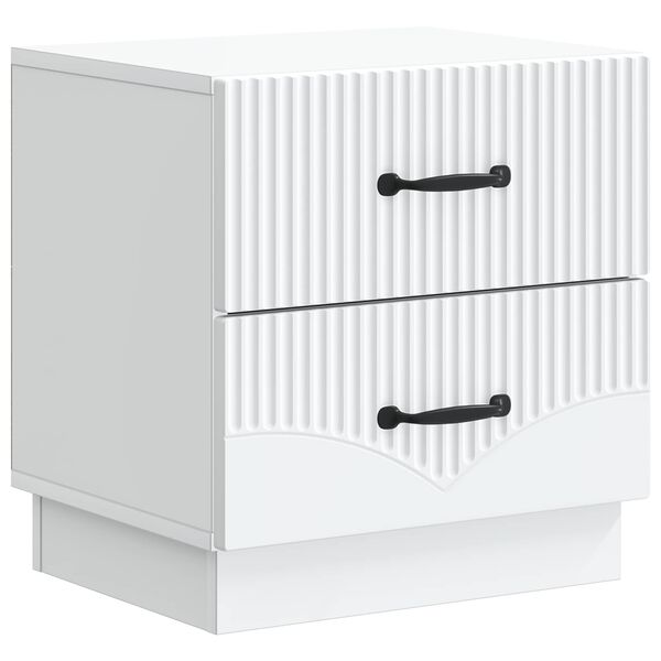 Armario de Noche 43 x 345 x 445 cm Madera de Ingeniería White