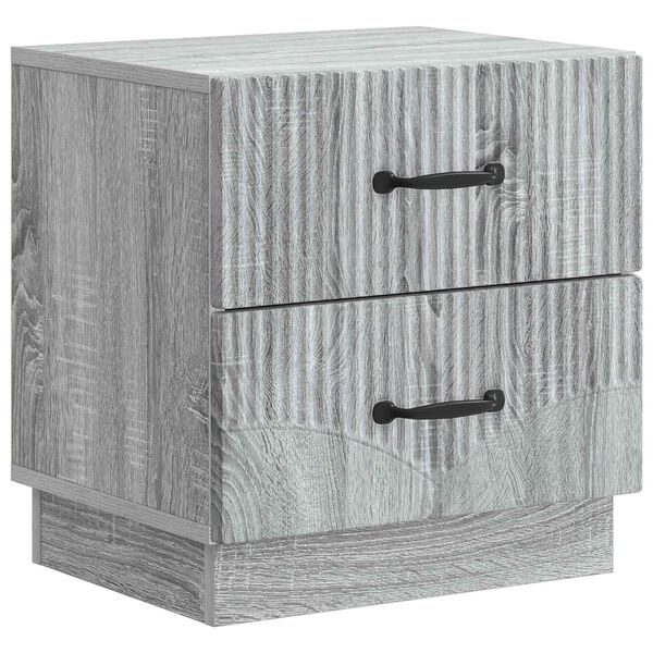 Armario de Noche con cajón Gris Sonoma 43 x 345 x 445 cm Gris sonoma