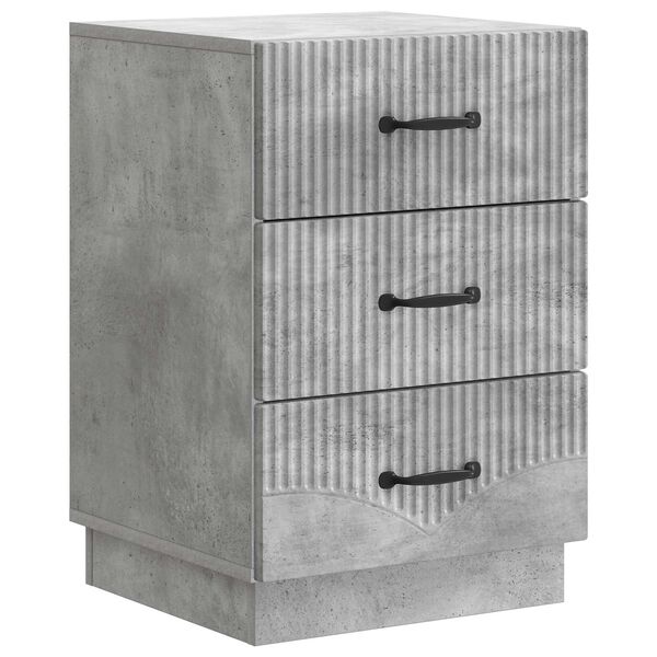 Armario de Noche con cajón Gris Hormigón 43 x 41 x 635 cm Gris hormigón