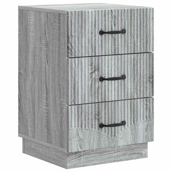 Armario de Noche con cajón Gris Sonoma 43 x 41 x 635 cm Gris sonoma