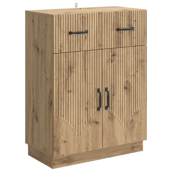 Aparador Roble Artesanal 66 x 345 x 87 cm Madera de Ingeniería Roble artesanal 895334